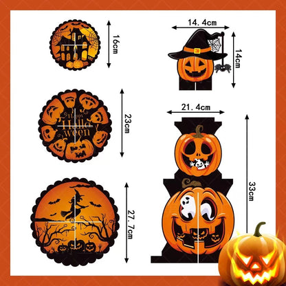 Halloween Decorative Pumpkin Multi-layer Cake Rackarty Dessert